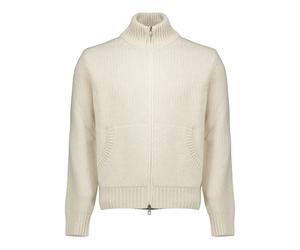 Moncler - Cardigan z pełnym zamkiem - Homme - Pulls - Beige - Taille: M