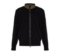 Moncler - Cardigan Zippé Col Montant - Homme - Pulls - Noir - Taille: XL