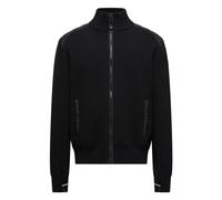 Moncler - Cardigan zippé rembourré en laine - Homme - Pulls - Noir - Taille: L