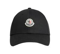 Moncler - Casquette de Baseball Classique Noir Coton Ajustable - Femme - Accessoires - Noir - Taille: ONE Size