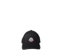 Moncler - Casquette de baseball en coton avec logo - Homme - Accessoires - Noir - Taille: ONE Size