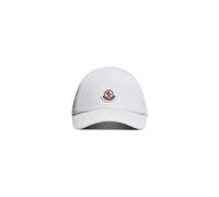 Moncler - Casquette de baseball en gabardine avec écusson logo - unisex - Accessoires - Blanc - Taille: 2XS