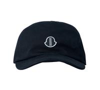 Moncler, unisex, Accessoires, Noir, Taille: ONE Size Casquette de baseball en gabardine avec logo brodé