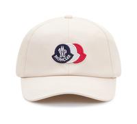 Moncler - Casquette de baseball en gabardine de coton avec logo - Homme - Accessoires - Beige - Taille: ONE Size