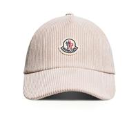 Moncler - Casquette de baseball en gabardine de coton - Femme - Accessoires - Beige - Taille: ONE Size