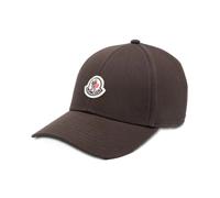 Moncler - Casquette de baseball en gabardine de coton - Homme - Accessoires - Brun - Taille: ONE Size