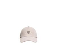 Moncler - Casquette de baseball en velours côtelé - Femme - Accessoires - Beige - Taille: ONE Size