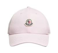 Moncler - Logo Cotton Gabardine Baseball Cap - Femme - Accessoires - Rose - Taille: ONE Size