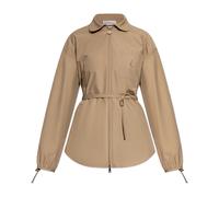 Moncler - Chemise avec écusson logo - Femme - Blouses et Chemises - Beige - Taille: 34 FR