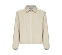 Moncler - Chemise Matelassée Seersucker à Fermeture Éclair - Homme - Vestes - Beige - Taille: XL