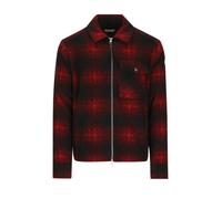 Moncler - Chemise-veste à écusson logo - Homme - Vestes - Rouge - Taille: M