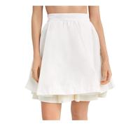Moncler - Classic Double-layered Skirt - Femme - Jupes - Blanc - Taille: 38 FR