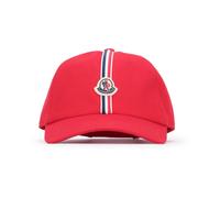 Moncler - Cotton Baseball Cap - unisex - Accessoires - Rouge - Taille: L
