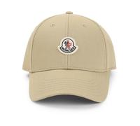 Moncler - Cotton Gabardine Baseball Cap - Femme - Accessoires - Beige - Taille: ONE Size