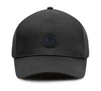 Moncler - Cotton Gabardine Baseball Cap - Femme - Accessoires - Noir - Taille: ONE Size