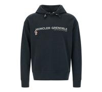 Moncler - Cotton Jersey Sweat à capuche - Homme - Sweatshirts et sweats à capuche - Bleu - Taille: L