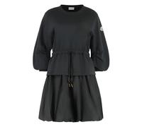 Moncler - Cotton Mini Dress - Femme - Robes - Noir - Taille: 40 FR