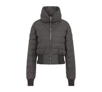 Moncler, Femme, Vestes, Gris, Taille: 38 FR Cropped Down Jacket