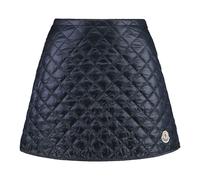 Moncler - Diamond-Quilted Mini Skirt - Femme - Jupes - Bleu - Taille: 38 FR