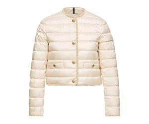 Moncler - Doudoune Courte Fleurs Bordée de Bou emme - Vestes - Blanc - Taille: 42 FR