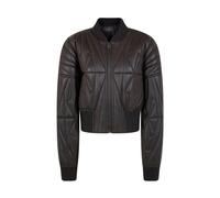 Moncler - Geocamo Leather Bomber Jacket - Femme - Vestes - Gris - Taille: 36 FR