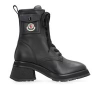 Moncler - Gigi Bottines en cuir à lacets - Femme - Chaussures - Noir - Taille: 36 EU