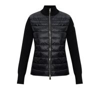 Moncler - Gilet à col montant - Femme - Pulls - Noir - Taille: 38 FR