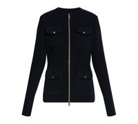 Moncler - Gilet avec dos rembourré en duvet - Femme - Pulls - Bleu - Taille: 40 FR