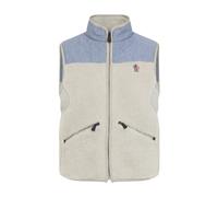 Moncler - Gilet avec logo - Homme - Vestes - Beige - Taille: L