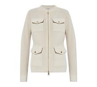 Moncler - Gilet avec un dos en duvet - Femme - Pulls - Beige - Taille: 40 FR