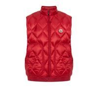 Moncler - Gilet matelassé avec écusson - Homme - Vestes - Rouge - Taille: L