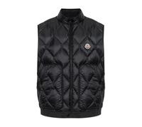 Moncler - Gilet matelassé avec écusson logo - Homme - Vestes - Noir - Taille: M