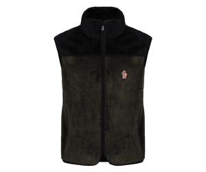 Moncler - Gilet Rembourré en Molleton - Homme - Vestes - Vert - Taille: S