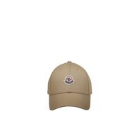 Moncler - Grenoble Gabardine Baseball Cap - Femme - Accessoires - Beige - Taille: ONE Size