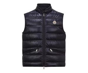 Moncler - Gui Packable Down Gilet - Homme - Vestes - Bleu - Taille: 2XL