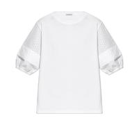 Moncler - Haut à manches bouffantes - Femme - Tops - Blanc - Taille: 36 FR
