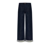 Moncler - Jean à jambes larges - Femme - Jeans - Bleu - Taille: 34 FR