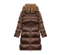 Moncler - Leersies Down Coat - Femme - Manteaux - Brun - Taille: 38 FR