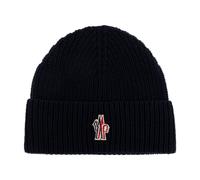 Moncler - Logo Beanie - Homme - Accessoires - Bleu - Taille: ONE Size