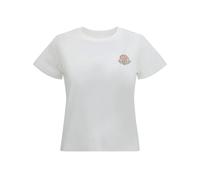 Moncler - Logo Cotton T-Shirt - Femme - Tops - Blanc - Taille: 40 FR