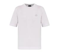 Moncler - Logo Cotton T-shirt - Femme - Tops - Violet - Taille: 38 FR