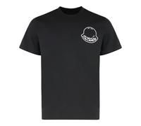 Moncler - Logo Cotton T-Shirt - Homme - Tops - Noir - Taille: S