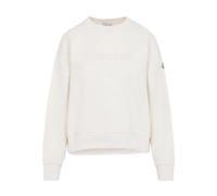 Moncler, Femme, Sweatshirts et sweats à capuche, Beige, Taille: 40 FR Logo Crewneck SweaT-shirt