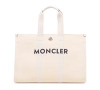 Moncler - Logo-detail Canvas Tote Bag - Homme - Sacs - Beige - Taille: ONE Size