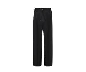 Moncler - Logo Formal Pants - Femme - Pantalons - Noir - Taille: 40 FR