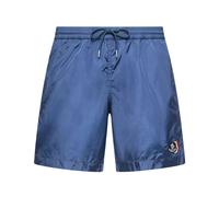 Moncler - Logo Patch Swim Shorts - Homme - Maillots de bain - Bleu - Taille: S