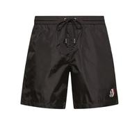 Moncler - Logo Patch Swim Shorts - Homme - Maillots de bain - Noir - Taille: L