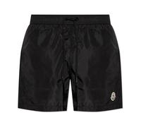 Moncler - Logo Patch Swim Shorts - Homme - Maillots de bain - Noir - Taille: M