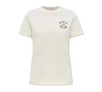 Moncler - Logo Patch T-Shirt - Femme - Tops - Beige - Taille: 36 FR