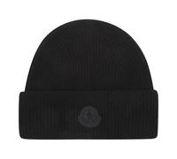 Moncler - Logo Tricot Beanie - Homme - Accessoires - Noir - Taille: ONE Size
